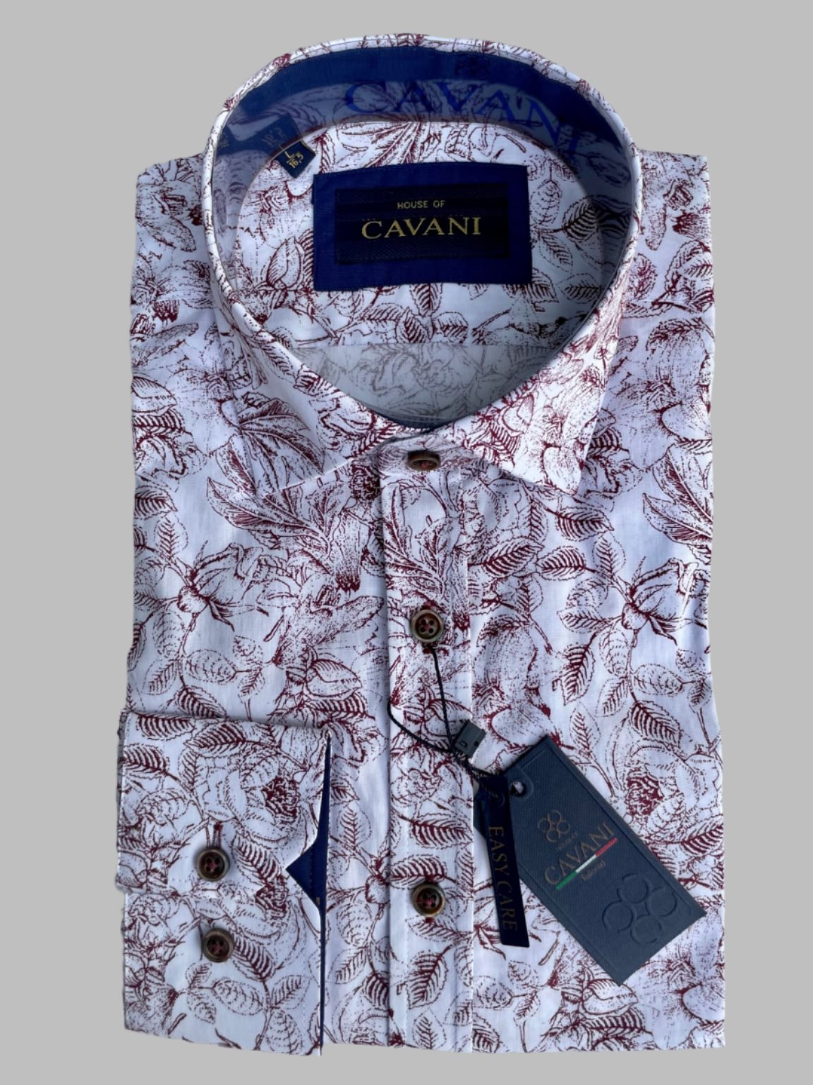 cavani dress shirts Cavani CV-65 - Men's Cotton Stretch Smart Shirt