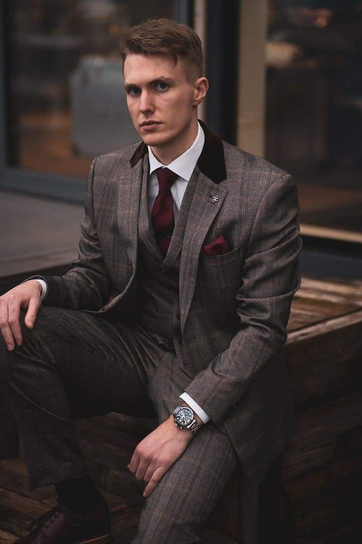 Peaky Blinders Cavani Tweed Jacket Cavani Tweed Brown Suit Connall