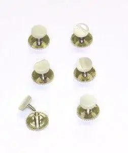 LA Smith | LA Smith Chrome Pearl Dress Shirt Studs - MENSWEARR