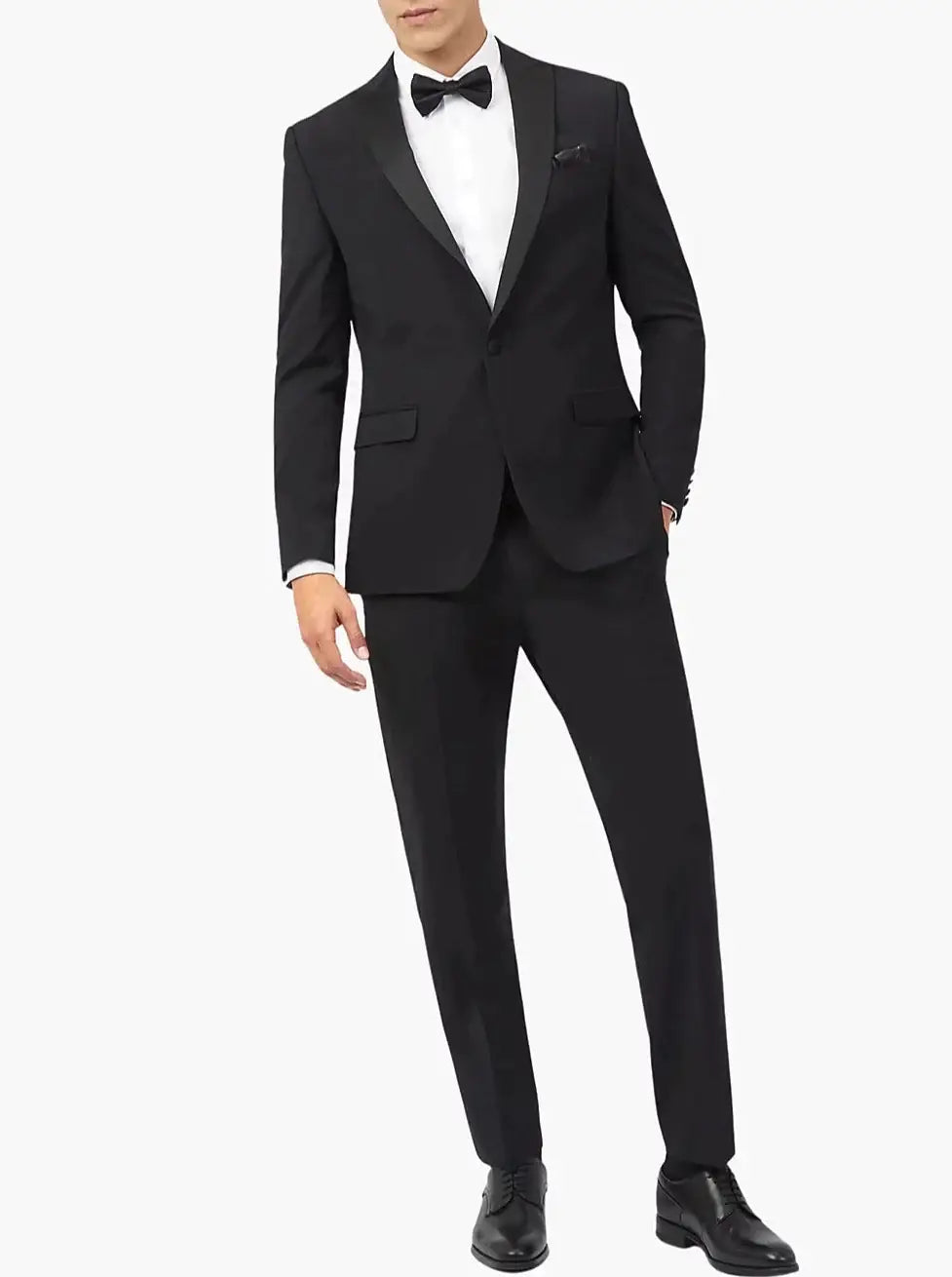 Ted Baker Ted Baker Men's Black Slim Fit Tuxedo Dinner Suit
