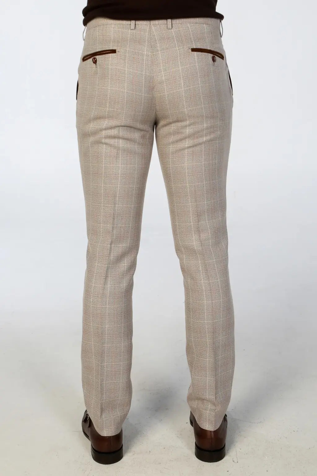 Paul Andrew | Men's Kurt Beige Trousers - MENSWEARR