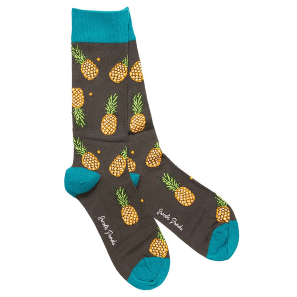 Pineapple Bamboo Socks - UK 4-7 (US 5-7.5 / EU 37-40) - Socks