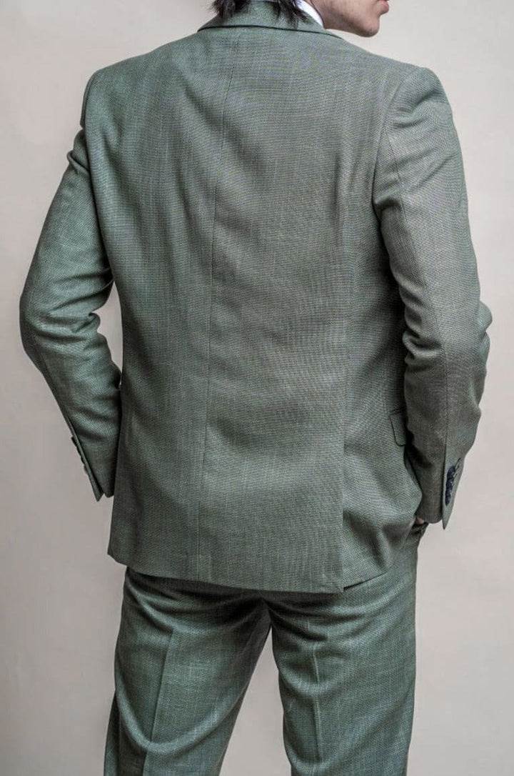 Cavani Miami Men’s Sage Green 3 Piece Suit - Suits