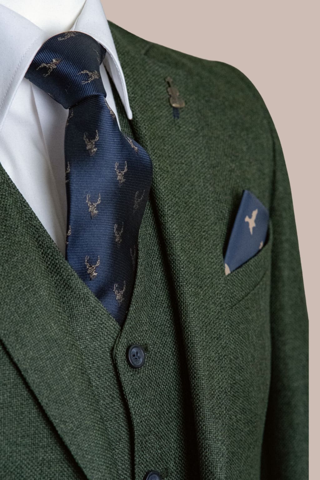 Fratelli Robbie Men's Olive Green Tweed 3 Piece Suit - MENSWEARR.COM Fratelli Robbie Men's Olive Green Tweed 3 Piece Suit - MENSWEARR.COM