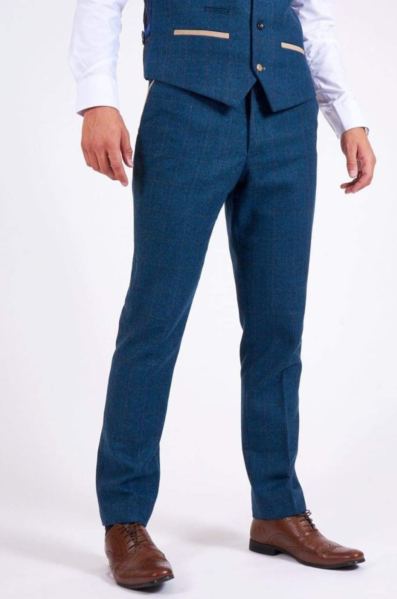 Marc Darcy Slim Fit Ray Tan Trousers