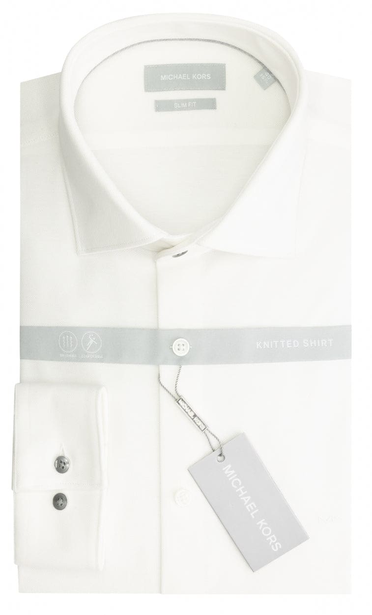 michael kors mens dress shirts Men`s Slim Fit Button Down Cotton Shirt Cut specifically for Big + Tall proportions in size 19.5 with 34/35 sleeves Michael Kors Men's Regular Fit