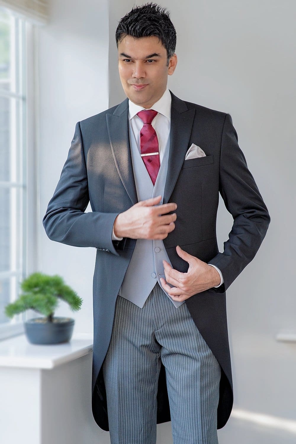 Torre Torre Three Piece Black Royal Ascot Morning Morning Suit