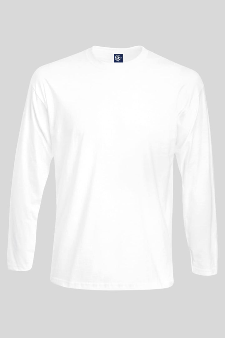 Barucci Blase White Premium Cotton Long Sleeve T-Shirt 3-Pack - T-Shirt