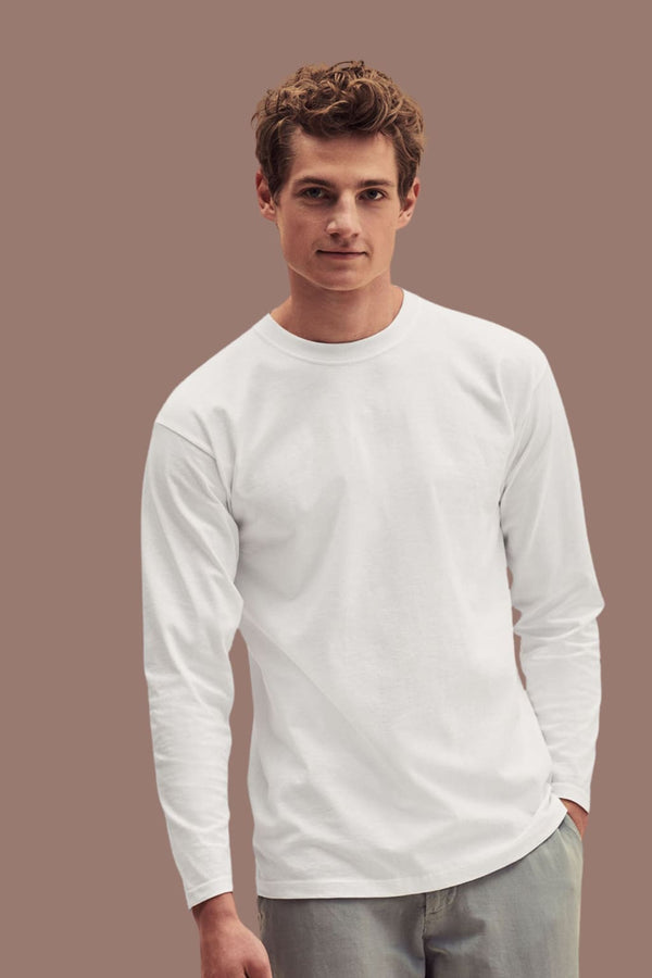 Barucci Blase White Premium Cotton Long Sleeve T-Shirt 3-Pack - Small - T-Shirt