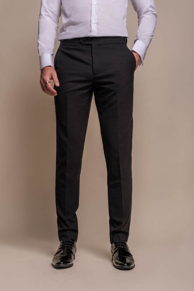 Cavani Aspen Men’s Black Trousers - 28R Suit & Tailoring
