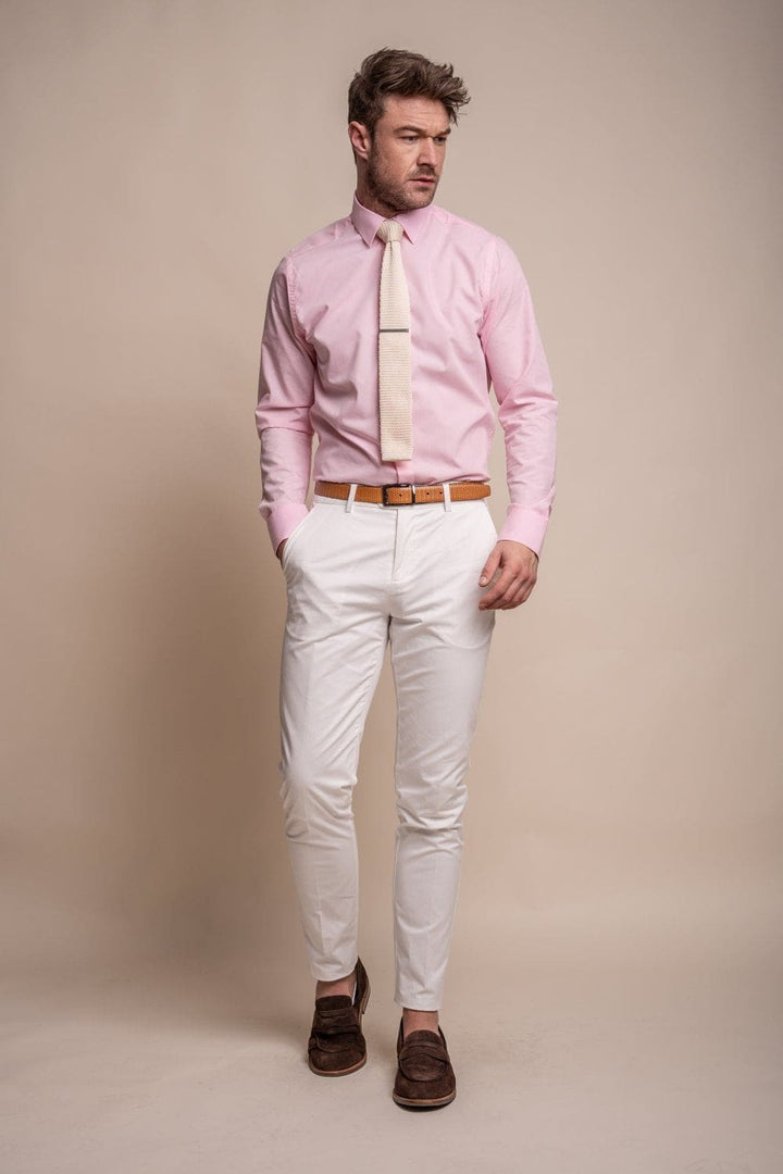 Cavani Mario Ecru Men’s Trousers - Suit & Tailoring