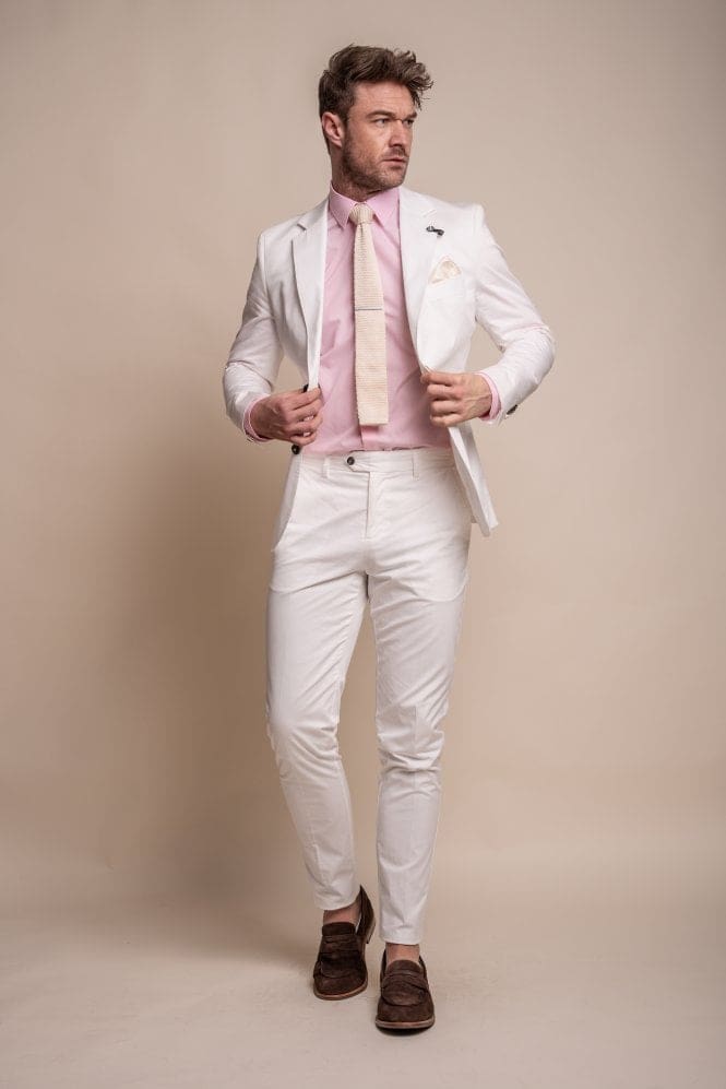 Cavani Mario Ecru Two Piece Suit - Suit & Tailoring