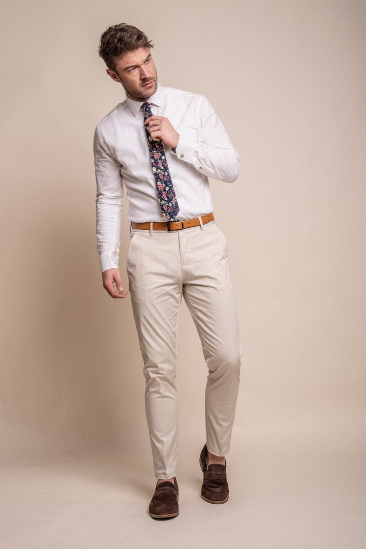 Cavani Mario Fawn Men’s Trousers - Suit & Tailoring