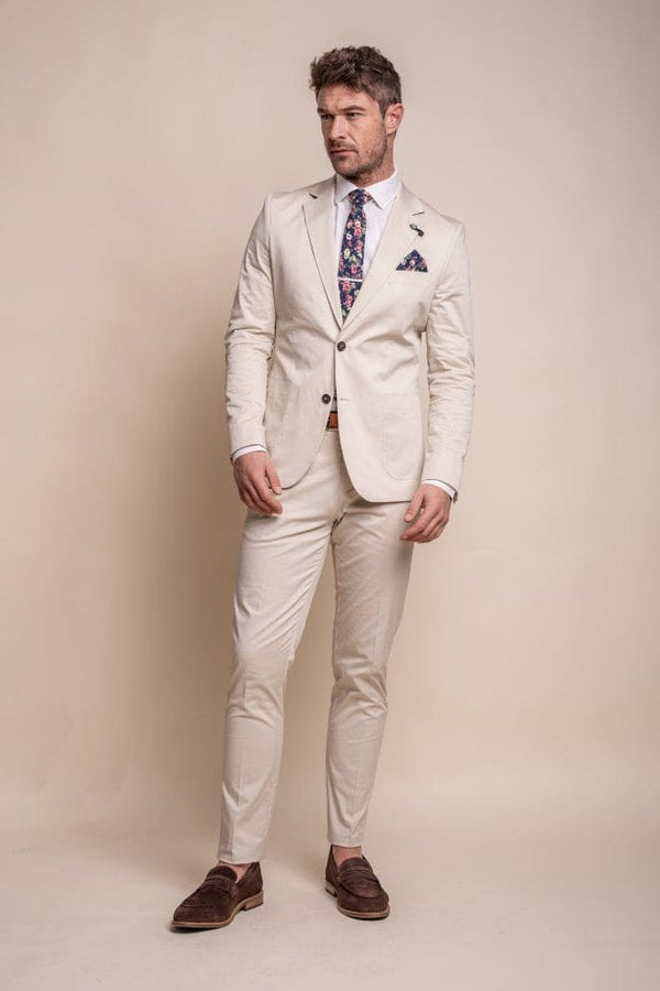 Cavani Mario Fawn Two Piece Suit - Suit & Tailoring