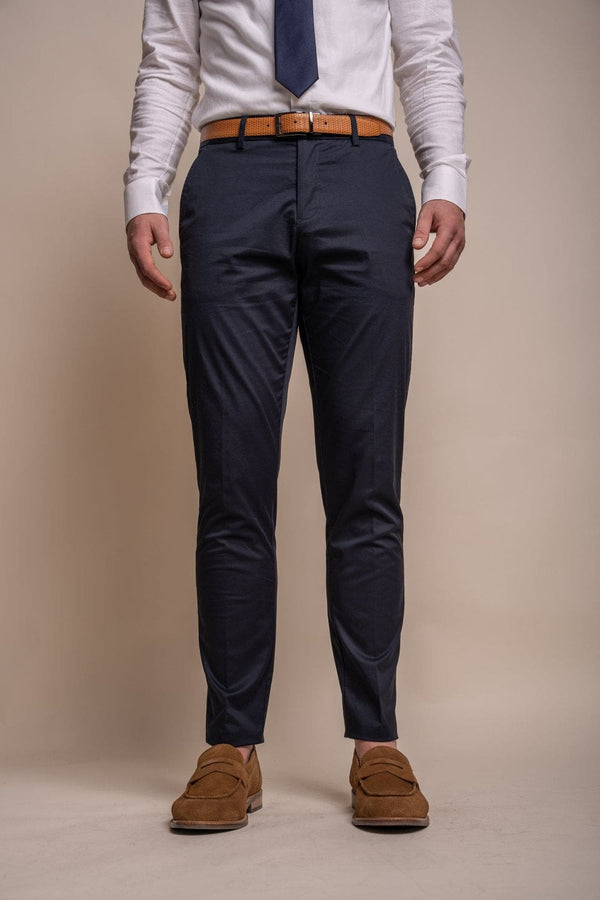 Cavani Mario Navy Men’s Trousers - 28R - Suit & Tailoring