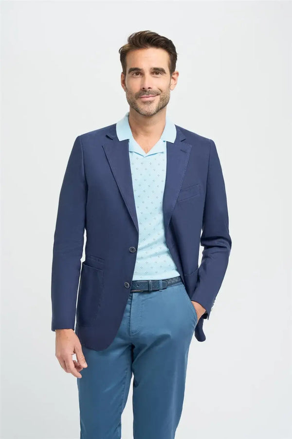 Cavani Men’s Luca Navy Blazer - 34R - Suit & Tailoring