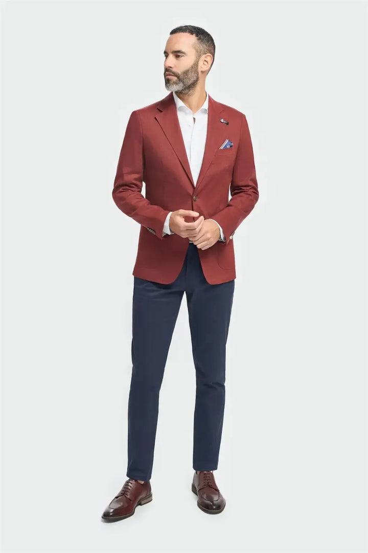 Cavani Men’s Luca Rust Blazer - Suit & Tailoring