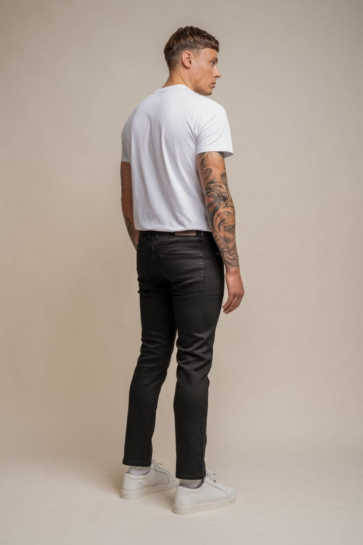 Cavani Milano Black Stretch Denim Jeans - Jeans