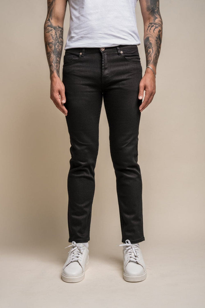 Cavani Milano Black Stretch Denim Jeans - 30S - Jeans