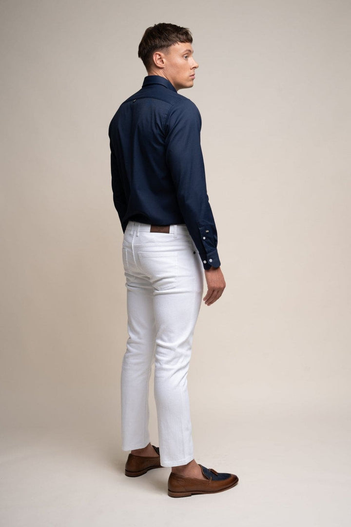 Cavani Milano White Denim Jeans - Jeans