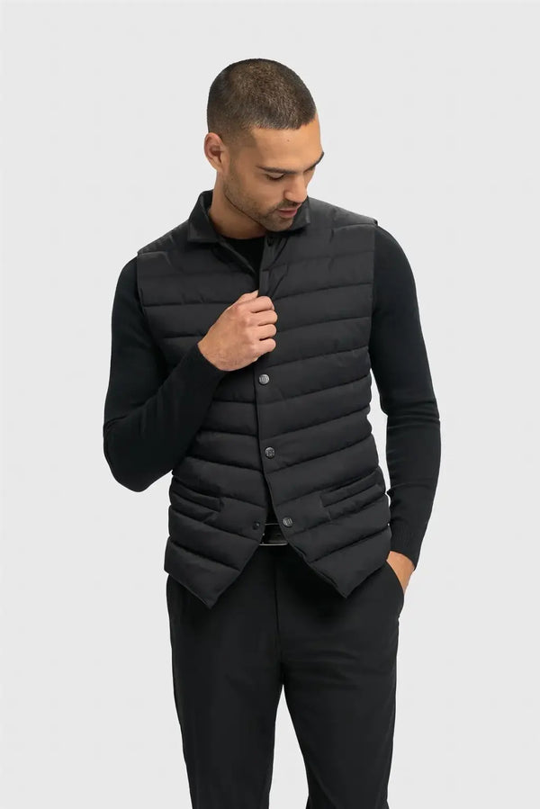 Cavani Perry Black Waiscoat Gilet - S - Coats & Jackets
