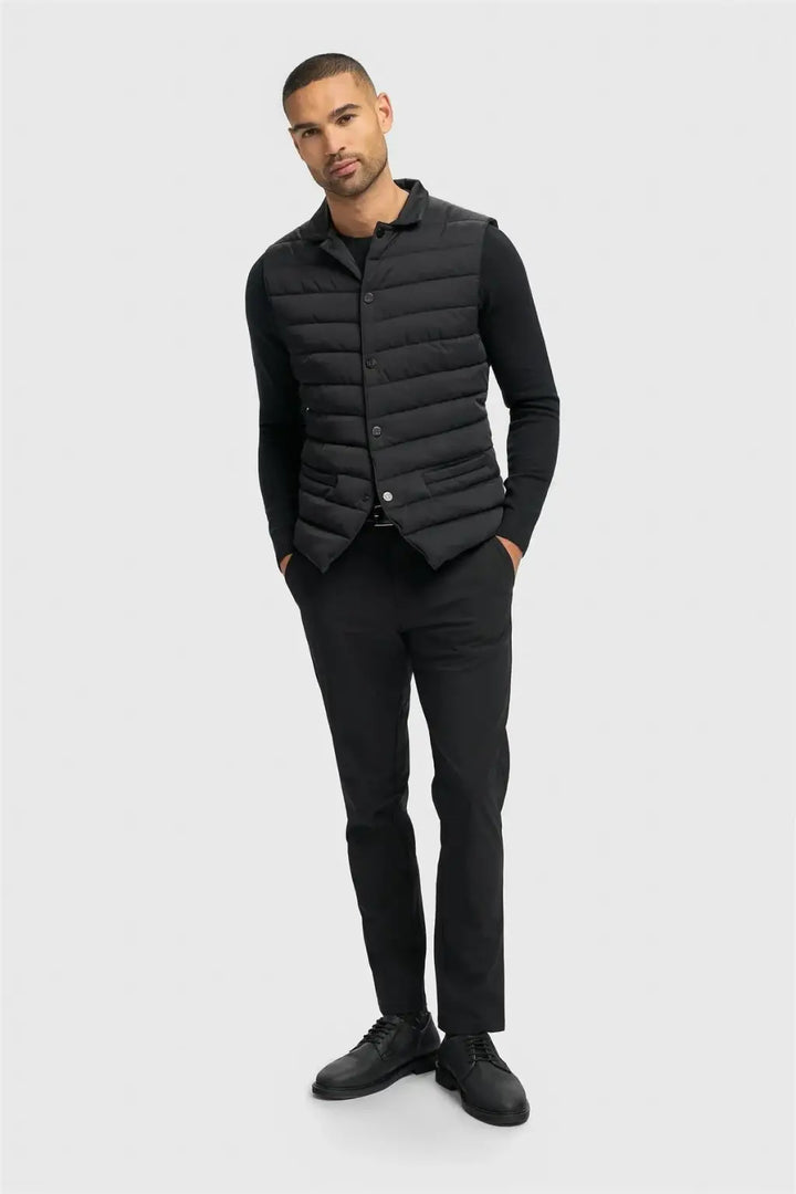 Cavani Perry Black Waiscoat Gilet - Coats & Jackets