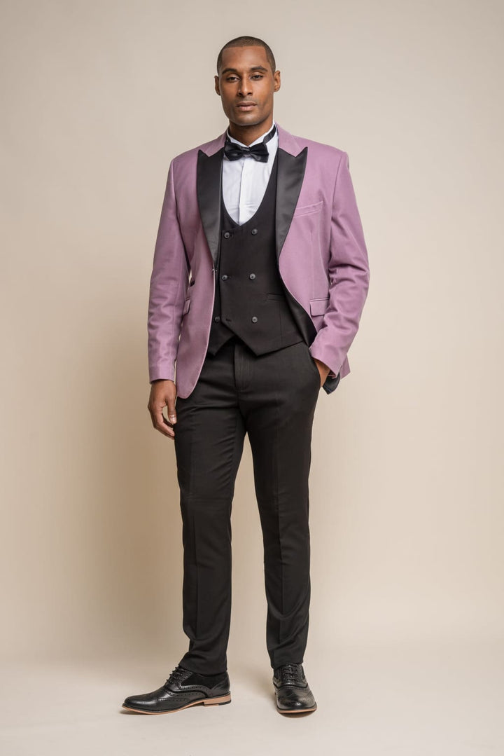 Cavani Rosa Velvet Dinner Jacket - MENSWEARR.COM - Lavender / 34 - Jackets & Blazers