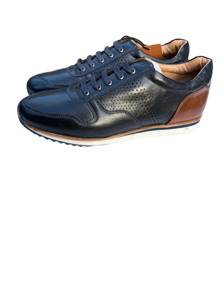 Cavani Ryan Navy Brown Men’s Trainers - Shoes