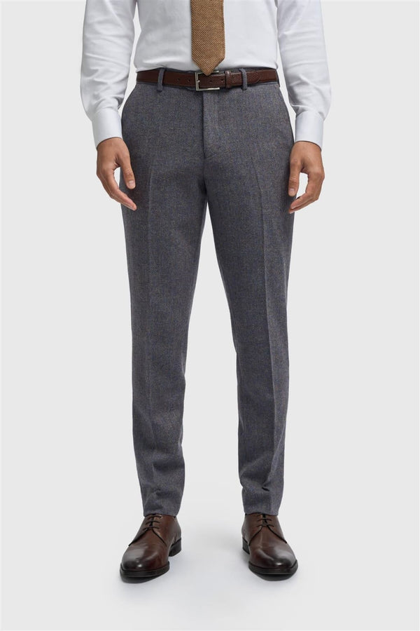 Cavani Thomas Savoy Tweed Trouser - UK-28R | 28’’ Inch Waist, 31’’ Inseam