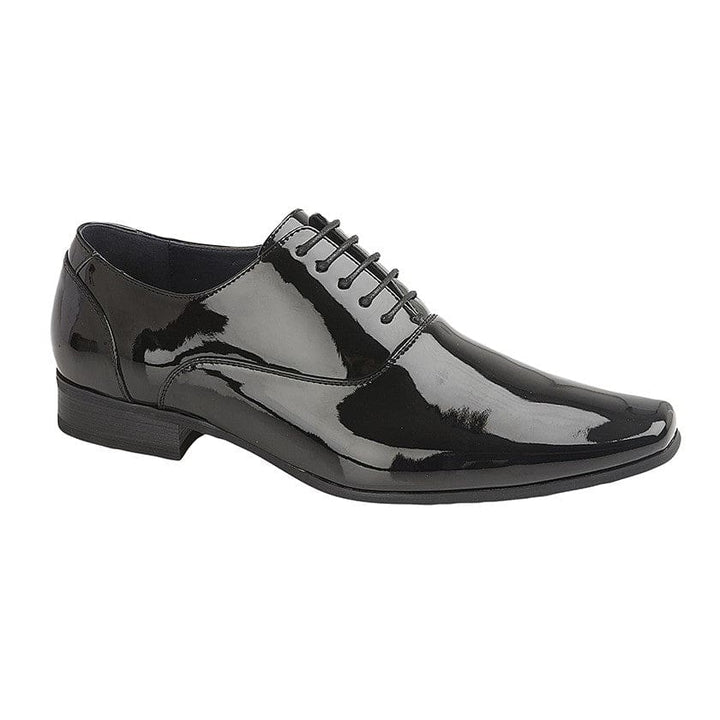 Goor Black Patent 5 Blind Eye Oxford Shoe - Shoes