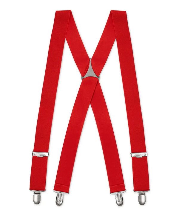 LA Smith Men’s Red X-Shape Braces - Accessories