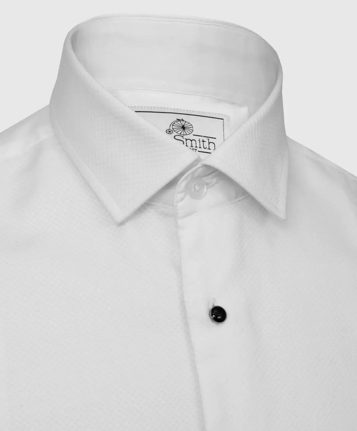 marcella dress shirt Reiss Cotton Marcella Tuxedo Shirt Regular-Fit in White