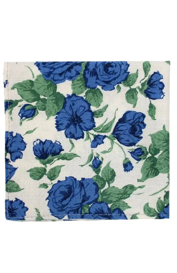 LA Smith Blue Floral Men’s Liberty Fabric Hank - Accessories