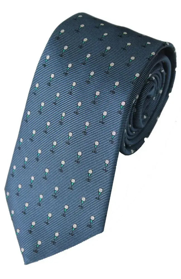 LA Smith Country And Hobby Golf Silk Ties - Midnight Accessories