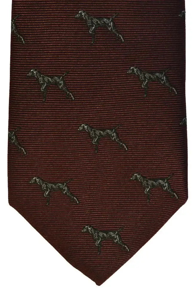 LA Smith Country And Hobby Labrador Silk Ties - Wine Accessories
