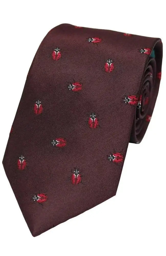 LA Smith Country And Hobby Ladybird Silk Ties - Wine Accessories