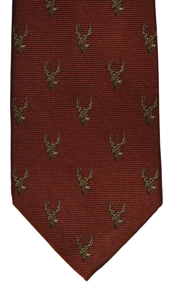 LA Smith Country And Hobby Stag Silk Ties - Wine Accessories