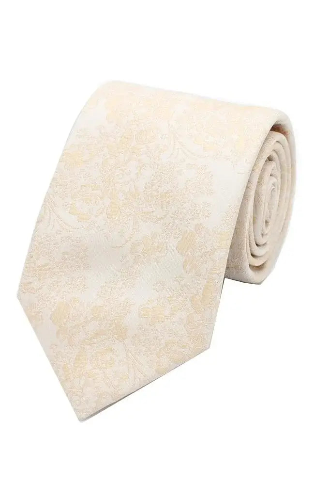 LA Smith | LA Smith Gold And Ecru Soft Floral Tie And Hank Set ...