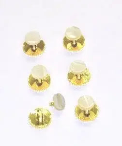 LA Smith Gold Pearl Dress Shirt Studs - Accessories