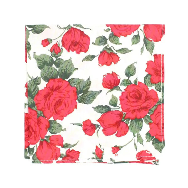 L A Smith Carline Rose Liberty Art Fabric Hank - Red - Accessories