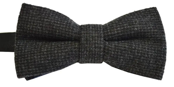 L A Smith Grey Warm Handle Bow Tie - Accessories