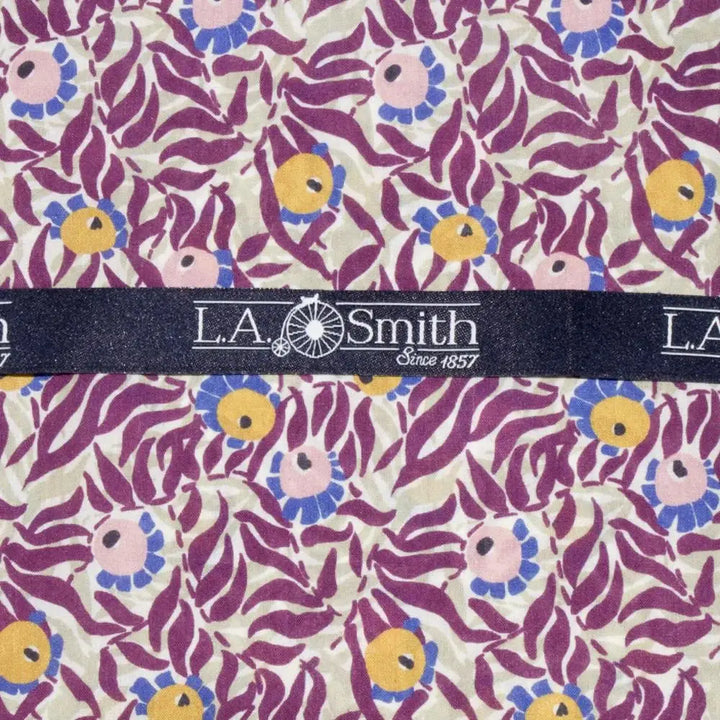 L A Smith Liberty Art Fabric Hank - Plum - Accessories