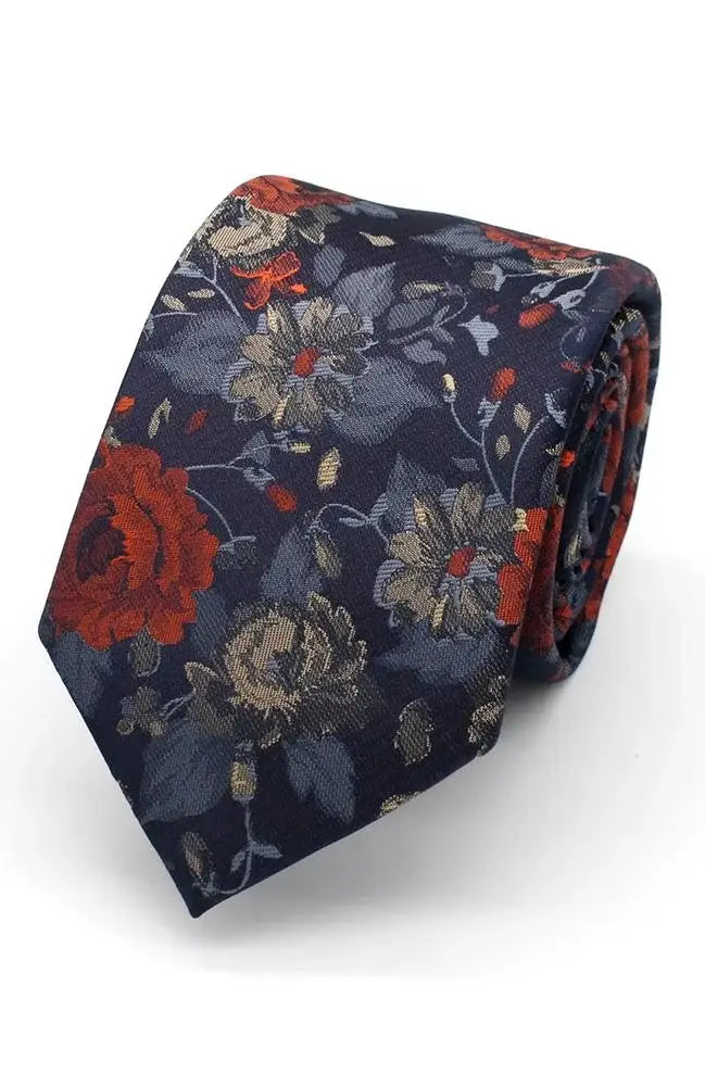 L A Smith Pink Large Floral Tie And Hank Set - Multi - Accessories
