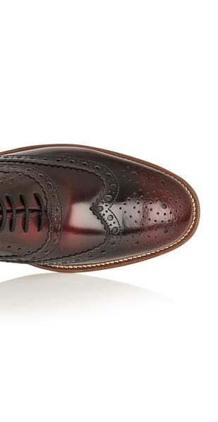 London Brogues | London Brogue Gatsby Brogue Bordo Men's Shoe ...