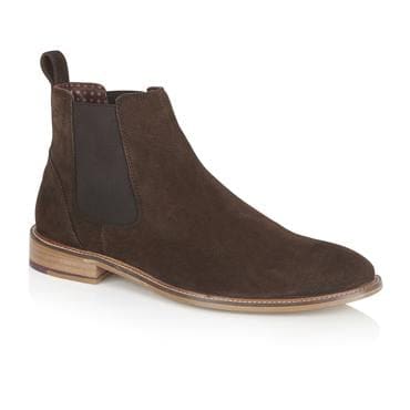 London Brogue Hamilton Suede Chelsea Brown Men’s Boots - MENSWEARR.COM - UK7 | EU41 - BOOTS