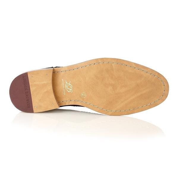 London Brogue Shelby Oxford Tan Tweed Shoes - Shoes