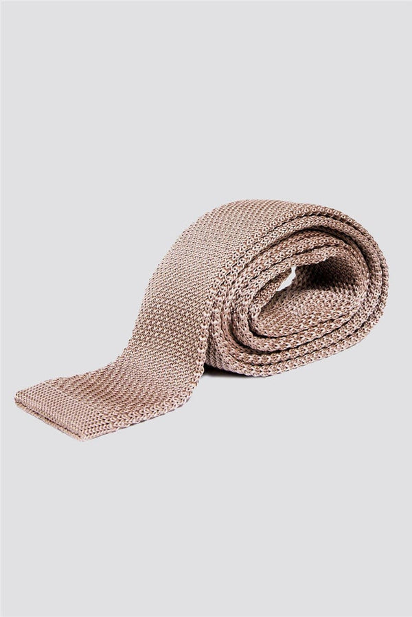 Marc Darcy KT Knitted Tan Tie - accessories