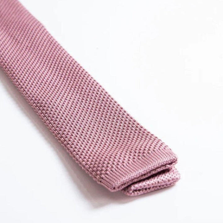 Marc Darcy KT Knitted Tie In Blush Pink - accessories