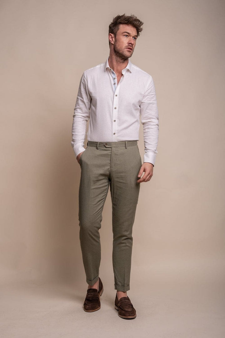 Cavani Alvari Sage Men’s Trousers - Suit & Tailoring