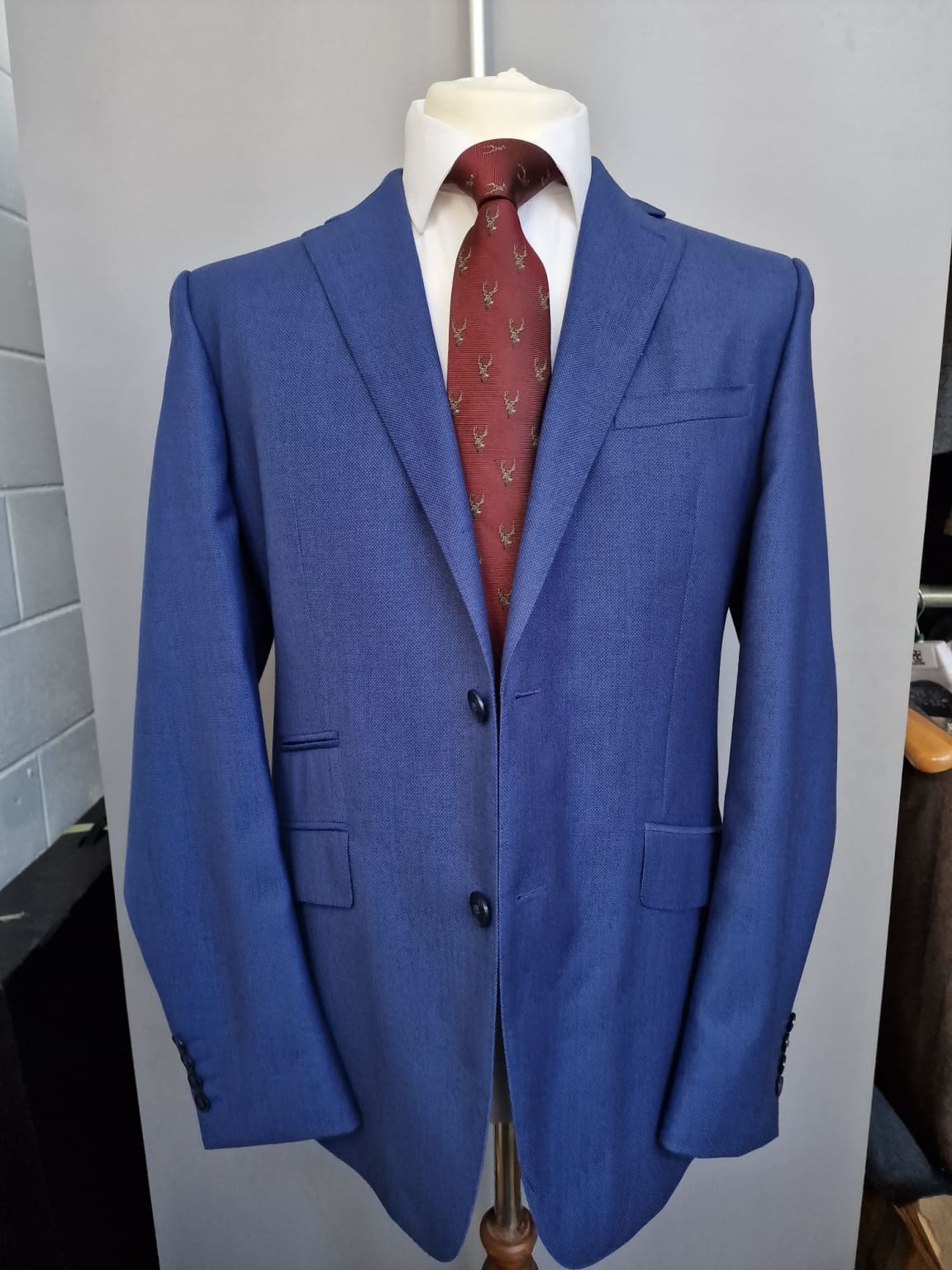 Timon Priensen Menswearr | Simon Prince Bespoke Blue 2 Piece Pure Wool Suit 42R With ...